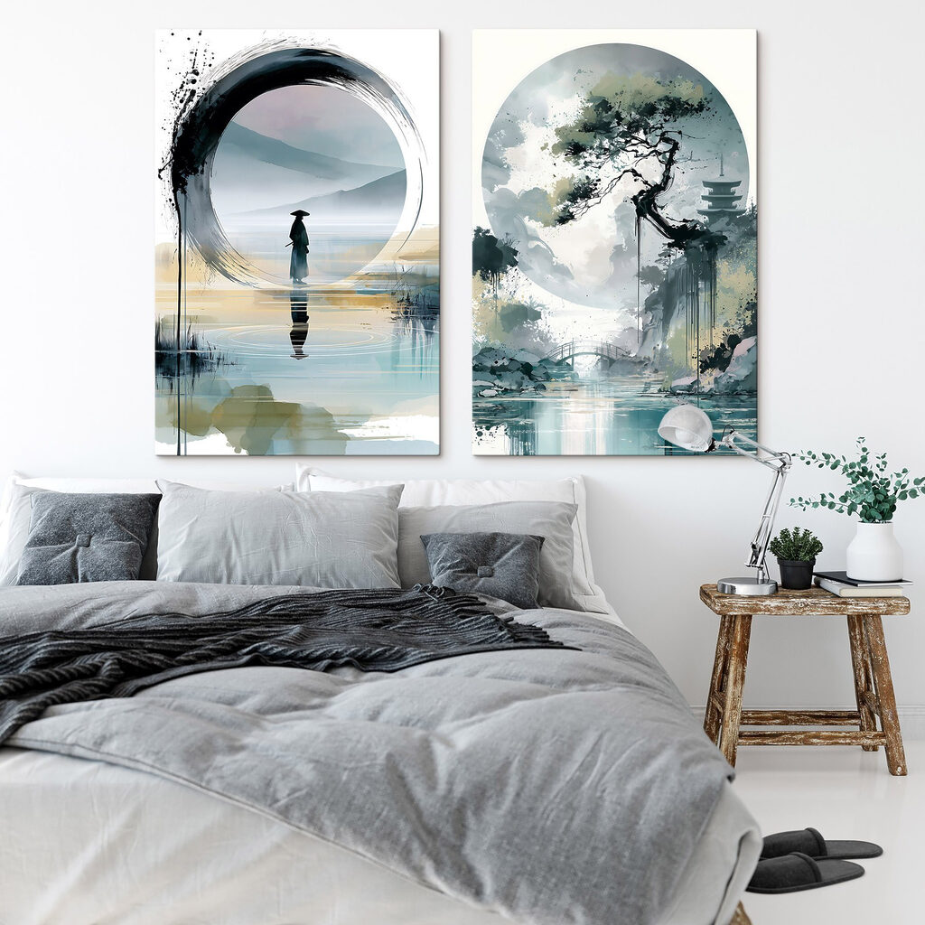 Un monde en cercles dans un intérieur