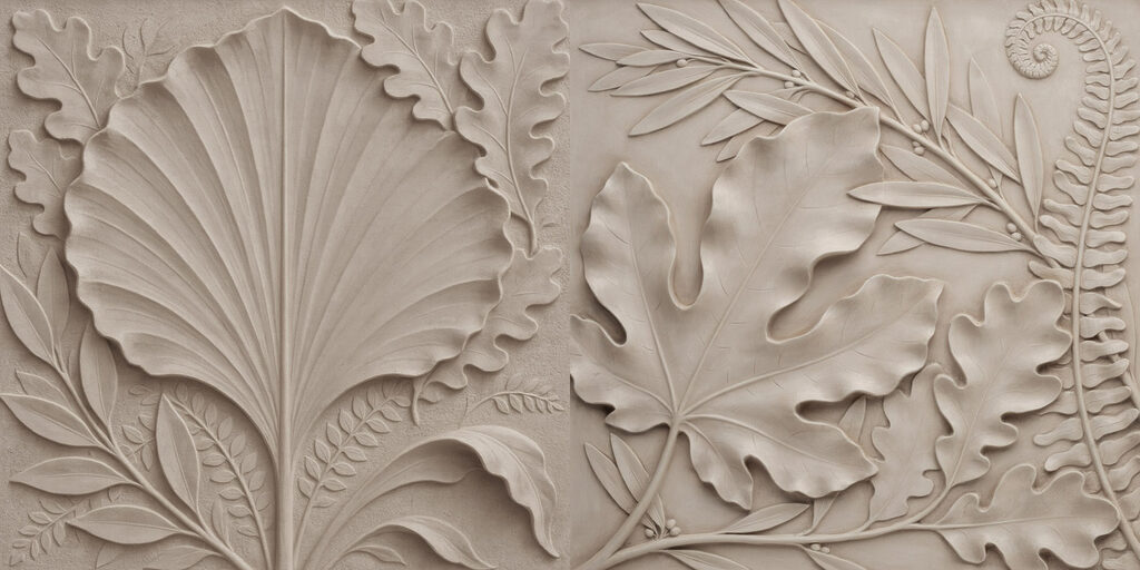 Feuilles aux bords ourlés — motif complet