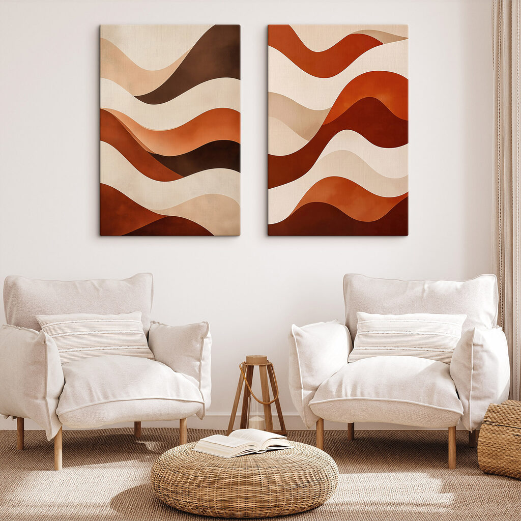 Vagues couleur rouille — intérieur 1