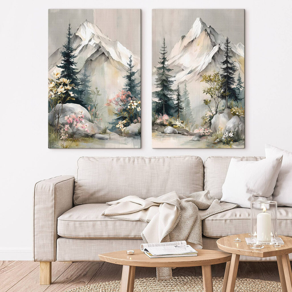 Floraison en montagne dans un intérieur
