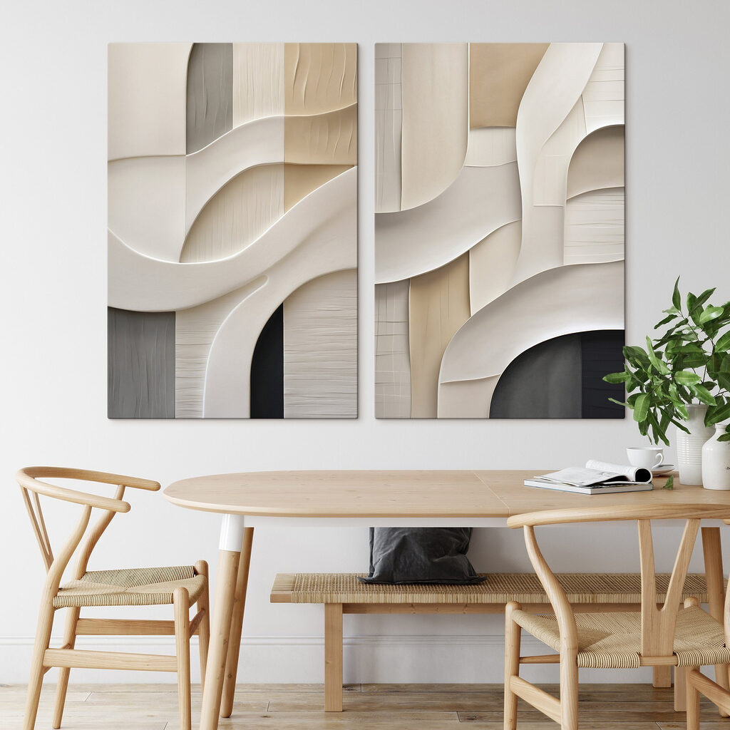 Courbes architecturales dans un intérieur