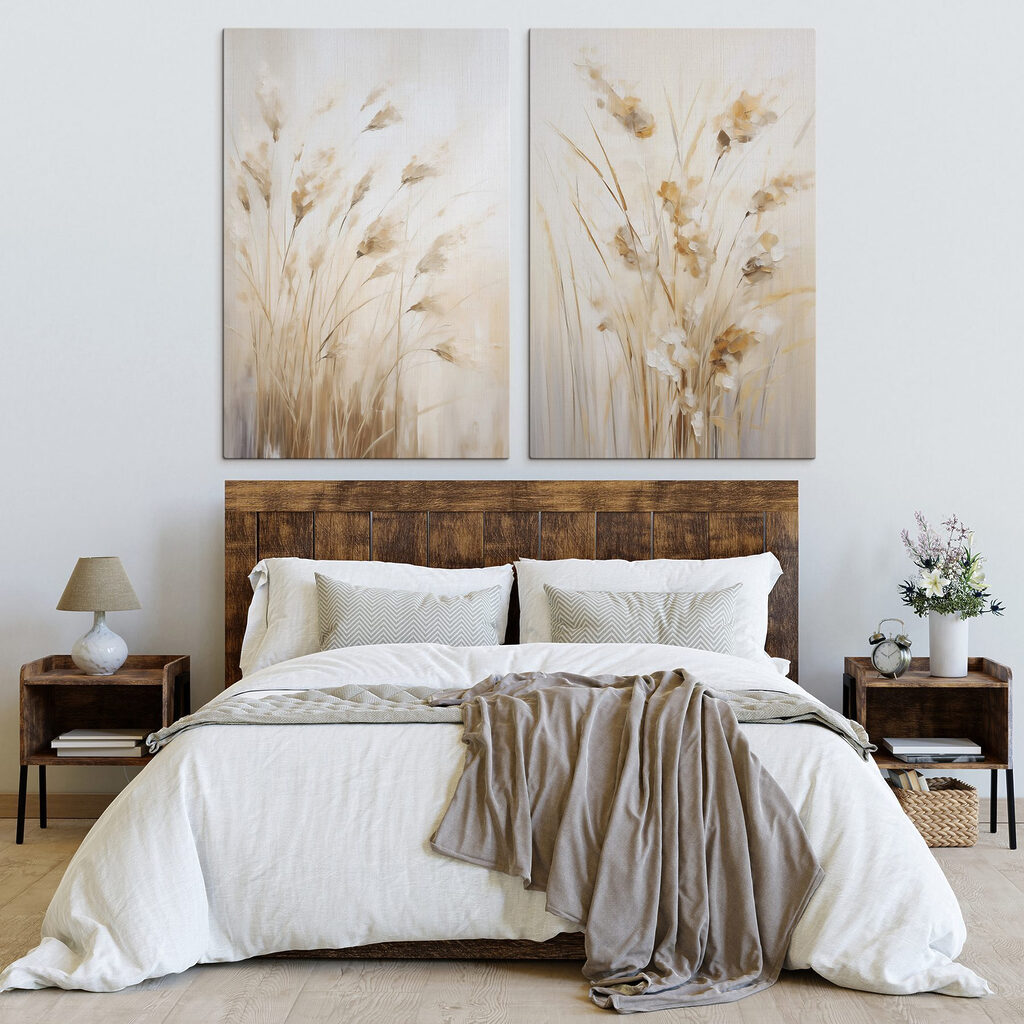 Prairie lumineuse dans un intérieur