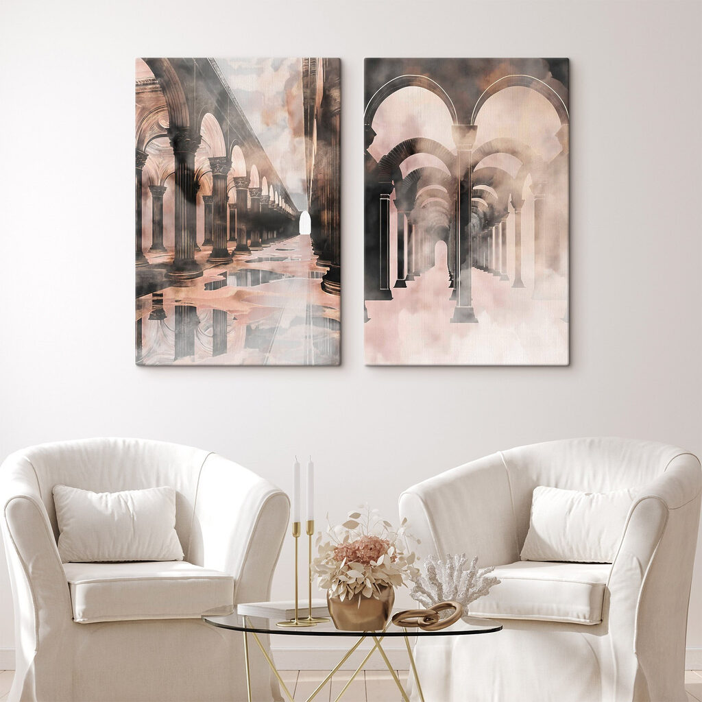Colonnades dans la brume — intérieur 1