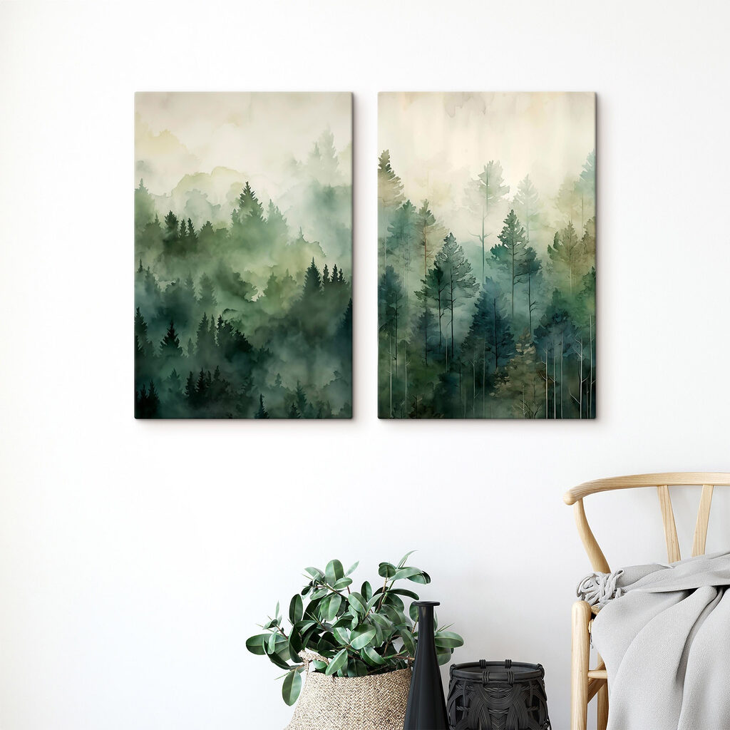 La forêt s’éveille dans un intérieur
