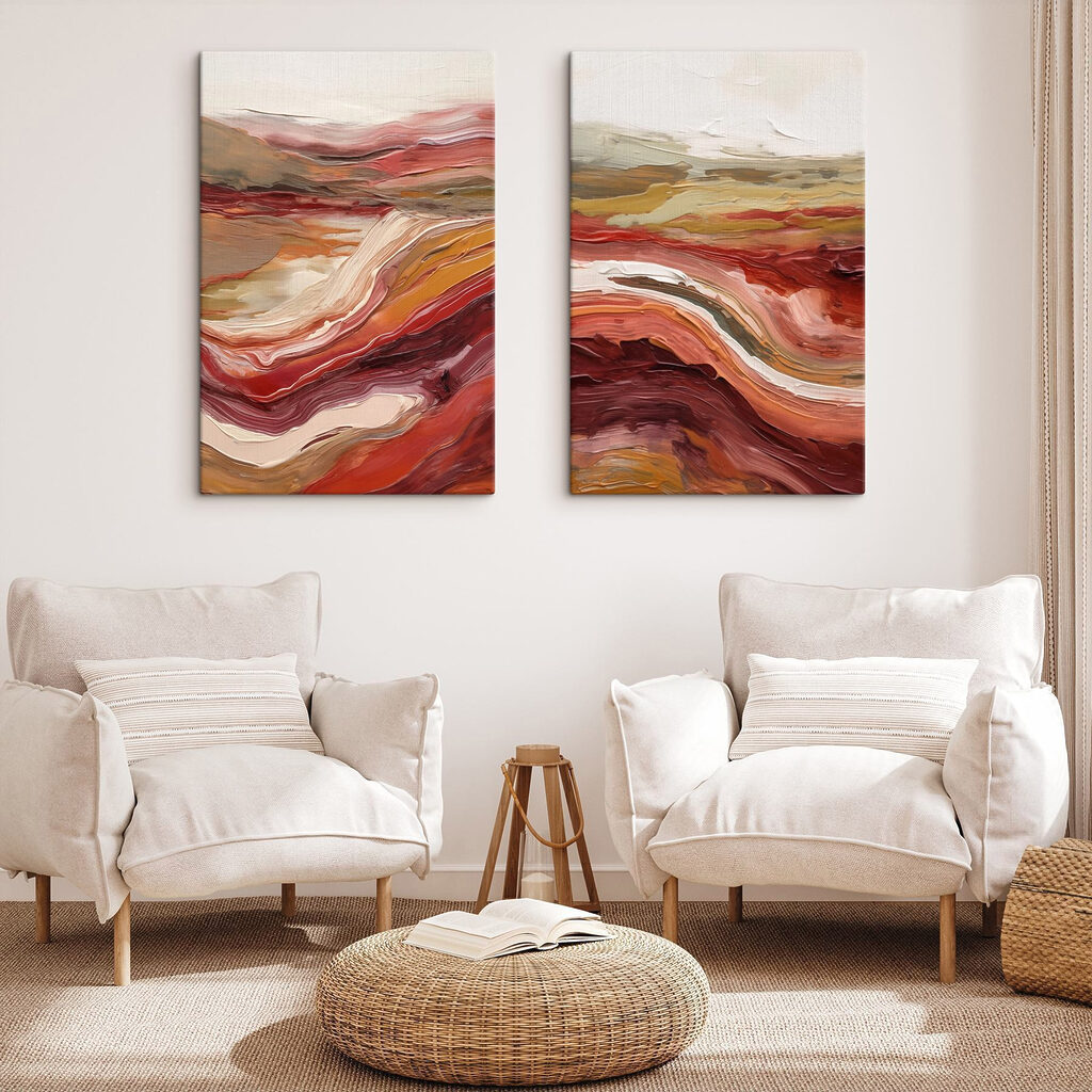 Rivière de couleurs dans un intérieur