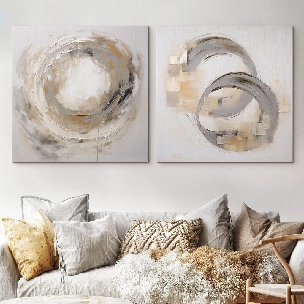Anneaux aux bords flous dans un intérieur