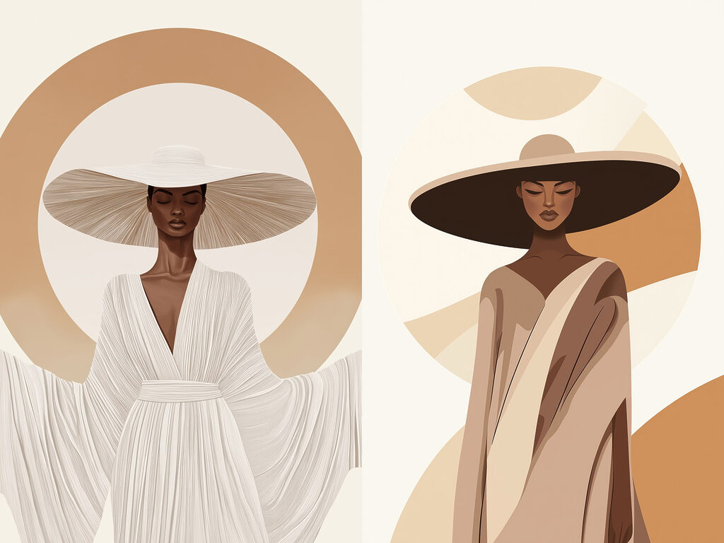 Chapeaux d’été — motif complet