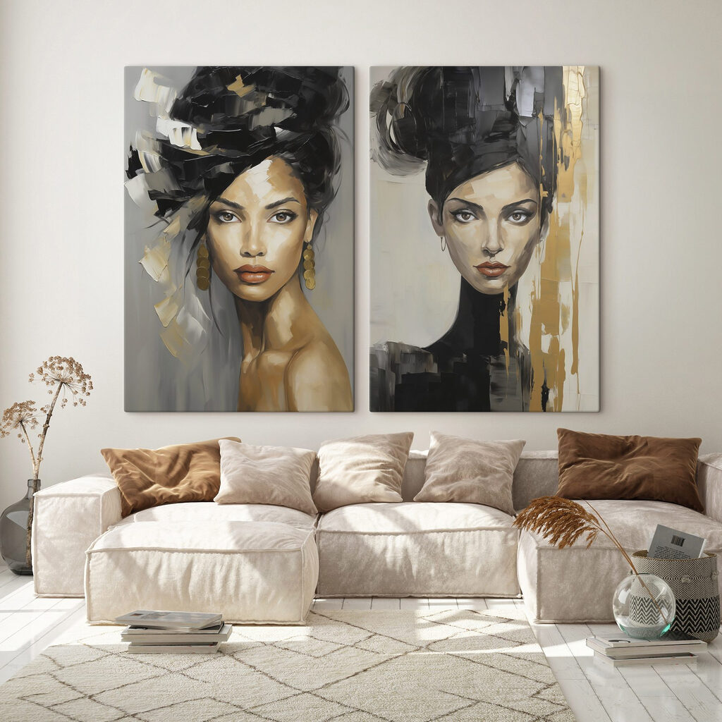 Portraits aux cheveux relevés — intérieur 1
