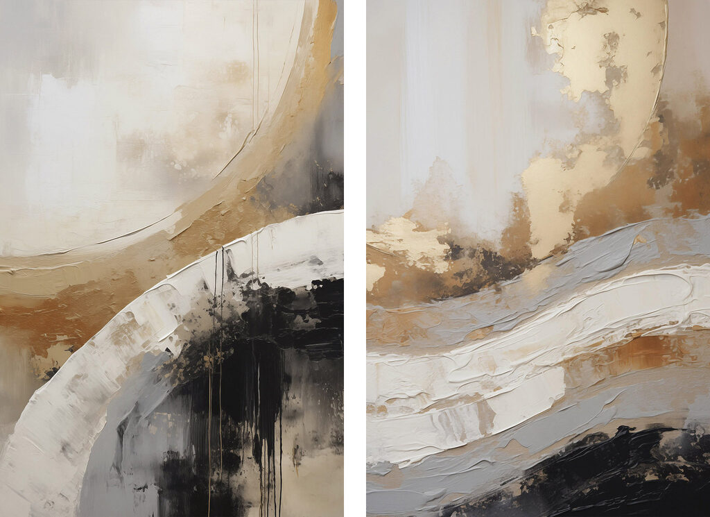 Bandes blanches dans l’ombre — motif complet