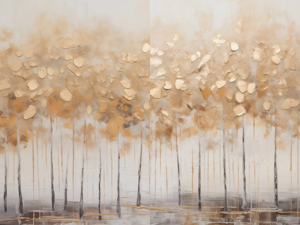 Arbres d’automne — motif complet