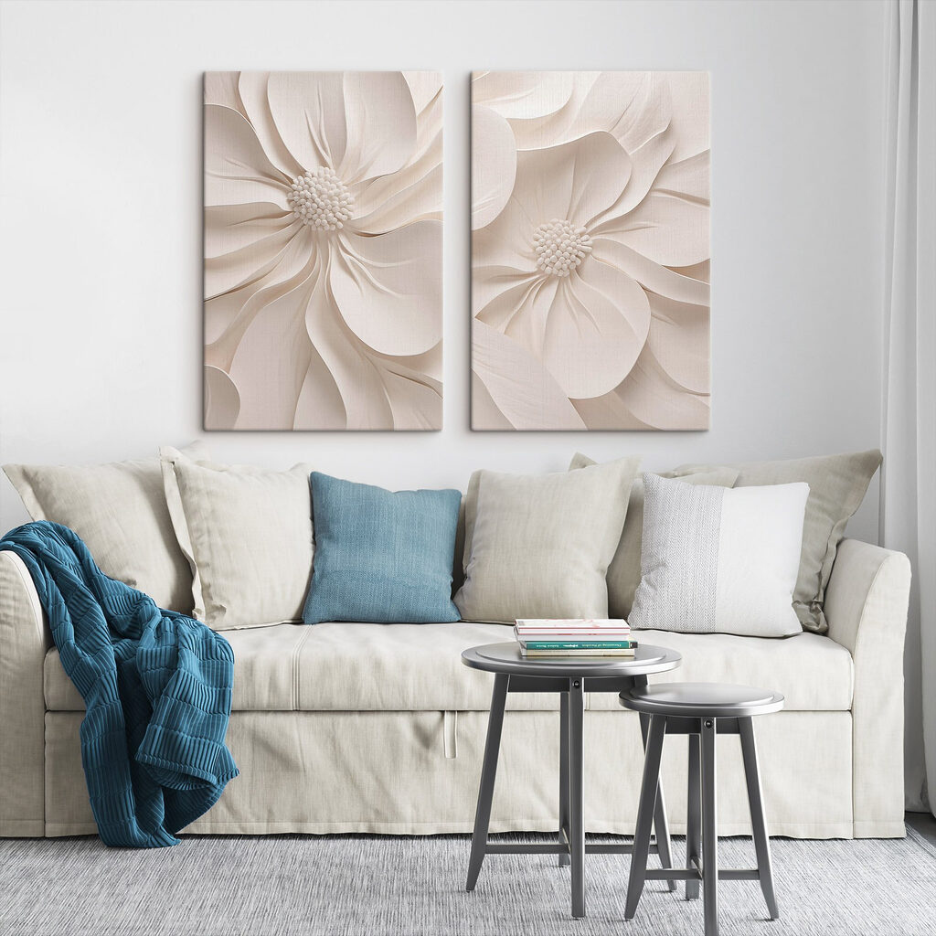 Grandes fleurs blanches — intérieur 2