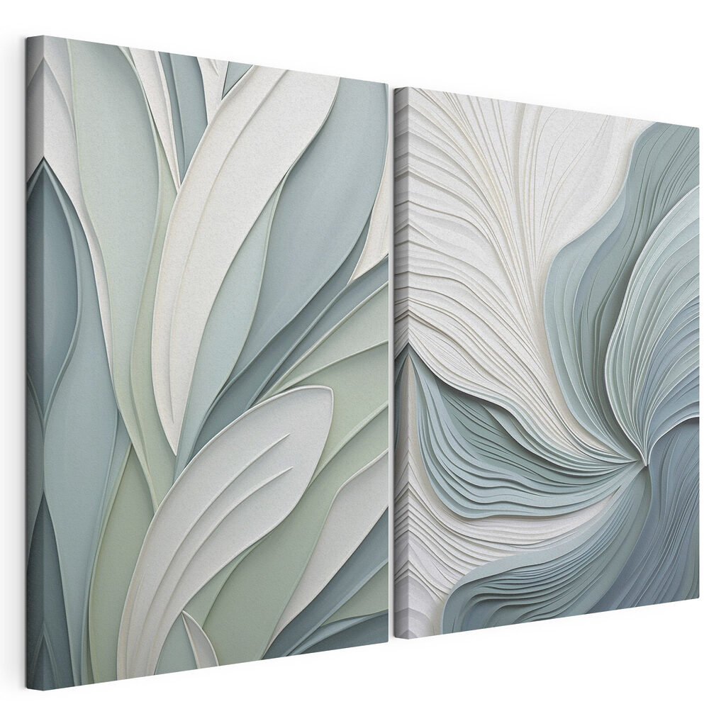 Feuilles et vagues bleu-vert — vue du produit