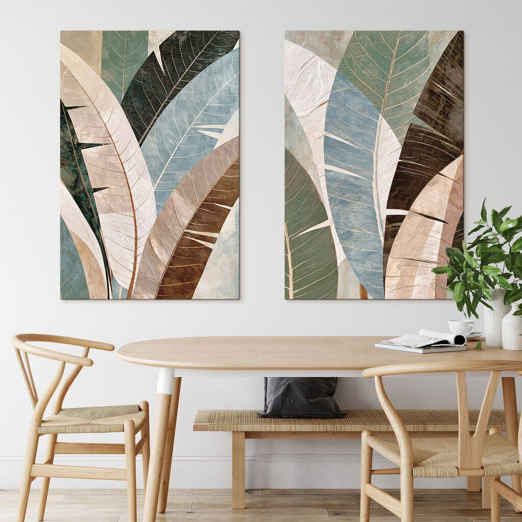 Feuilles aux tons sourds — intérieur 1