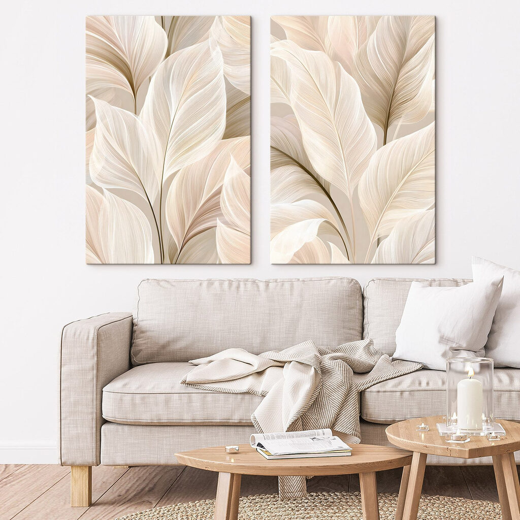 Feuilles soyeuses — intérieur 1