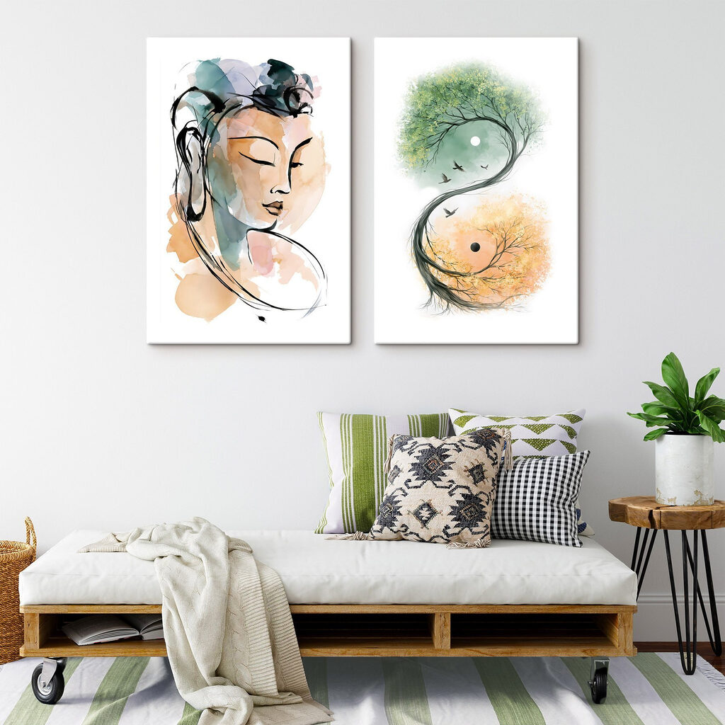 Sérénité à l’aquarelle — intérieur 1