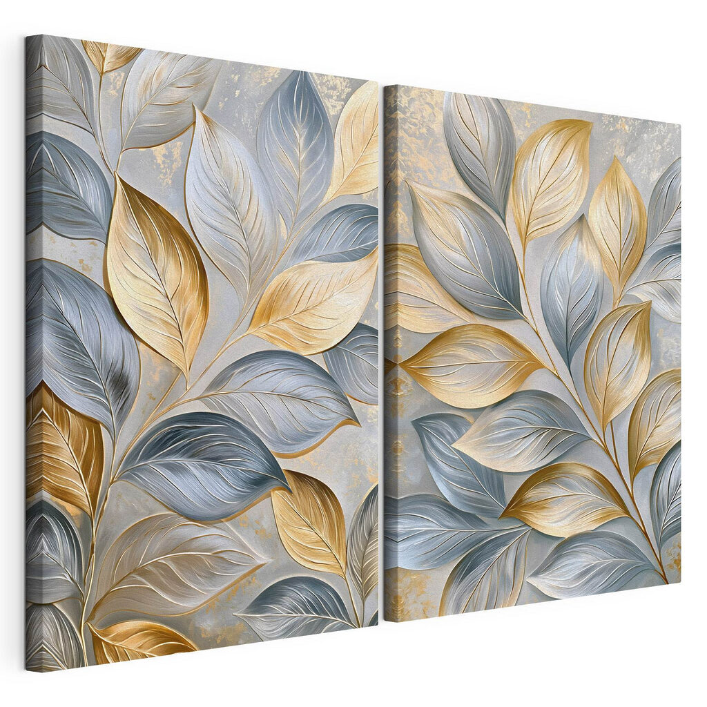 Feuilles argent et or — vue du produit