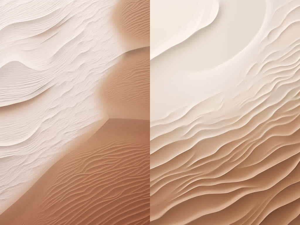 Fines ondulations de sable — motif complet
