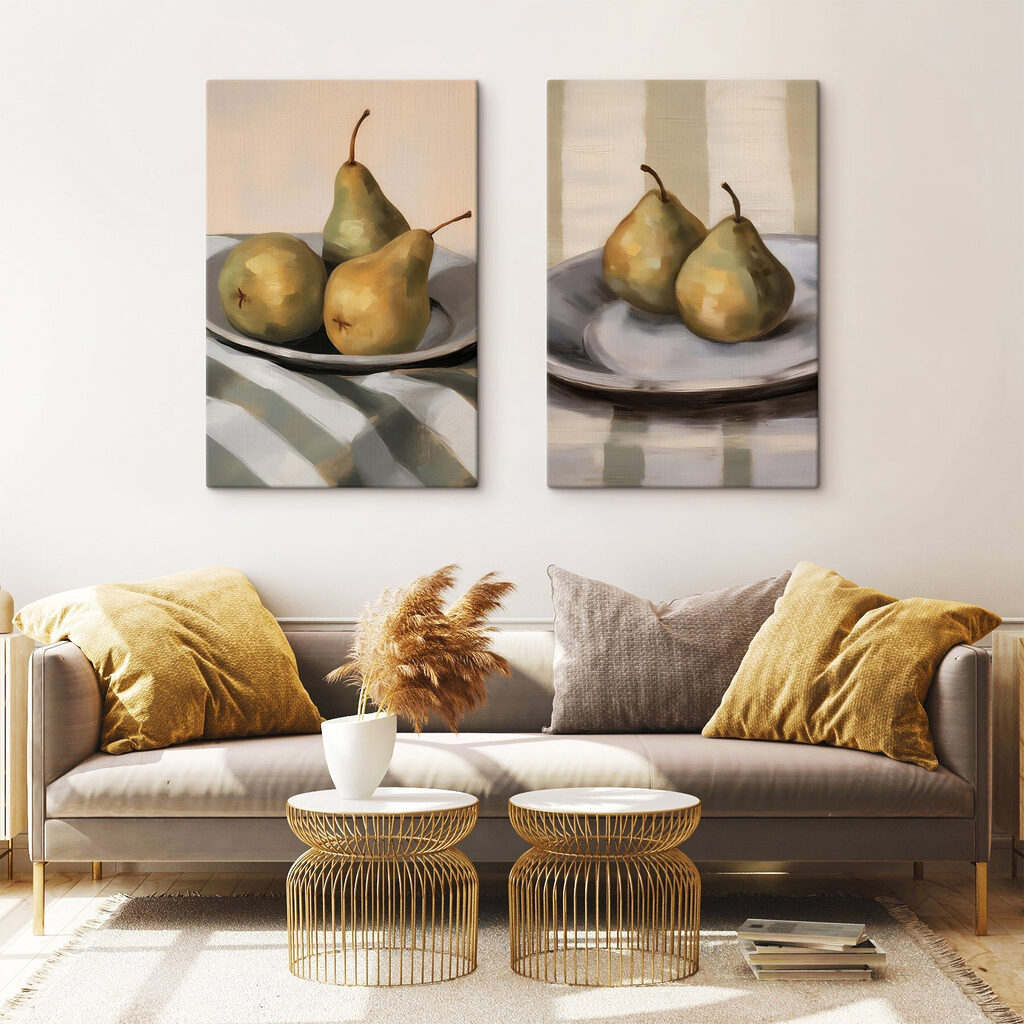 Poires sur une assiette — intérieur 2