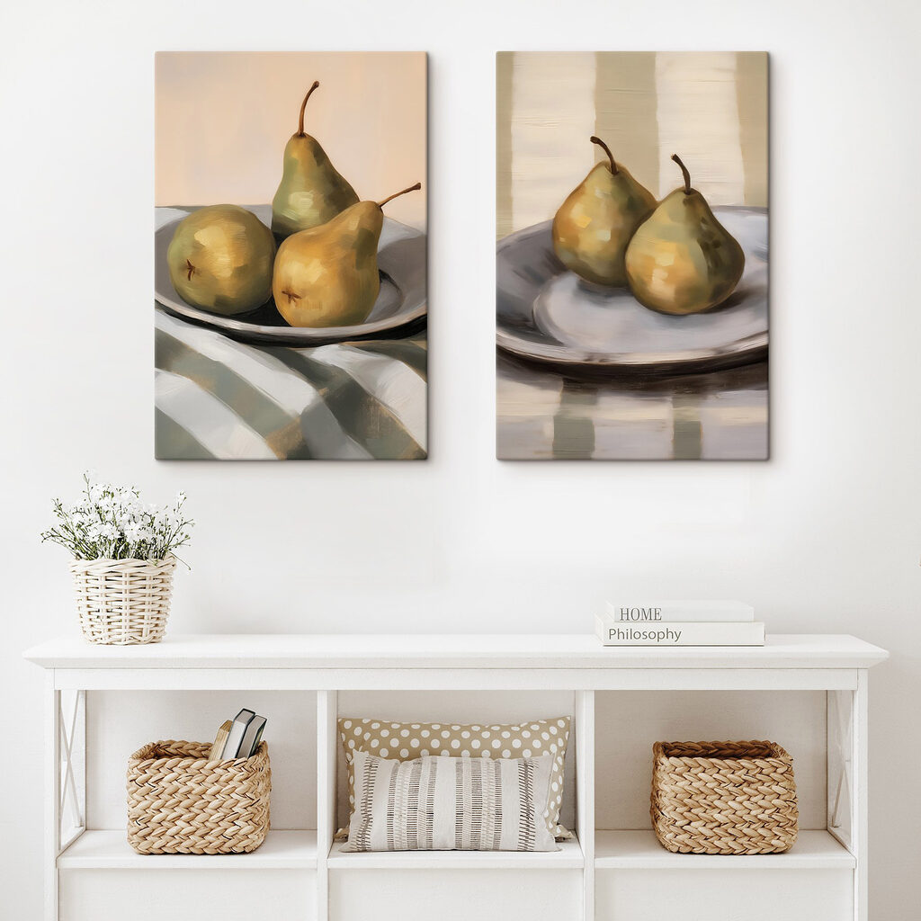Poires sur une assiette — intérieur 1