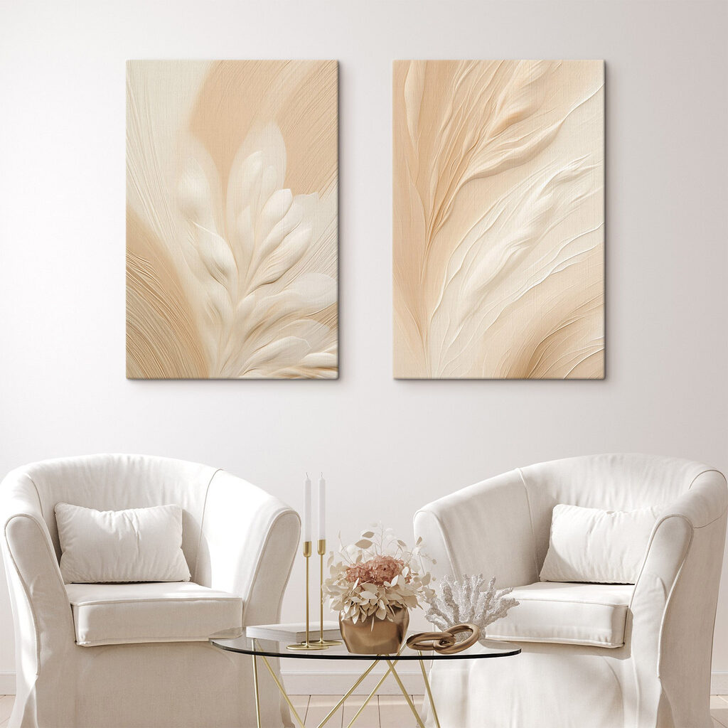Feuilles et plumets — intérieur 1