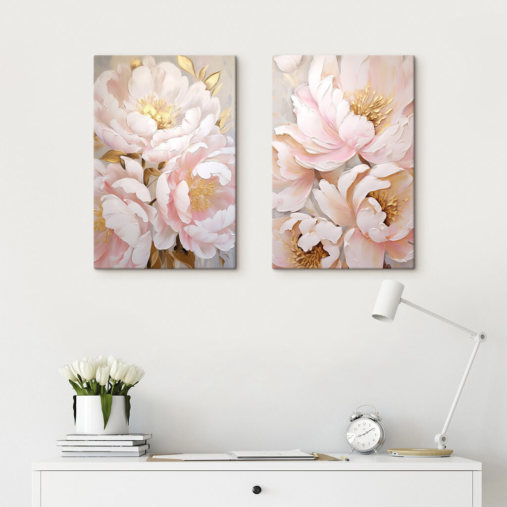 Fleurs en nuage rose — intérieur 1