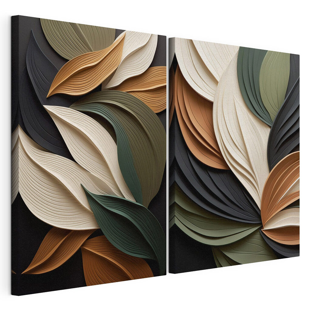 Feuilles aux plis sombres — vue du produit