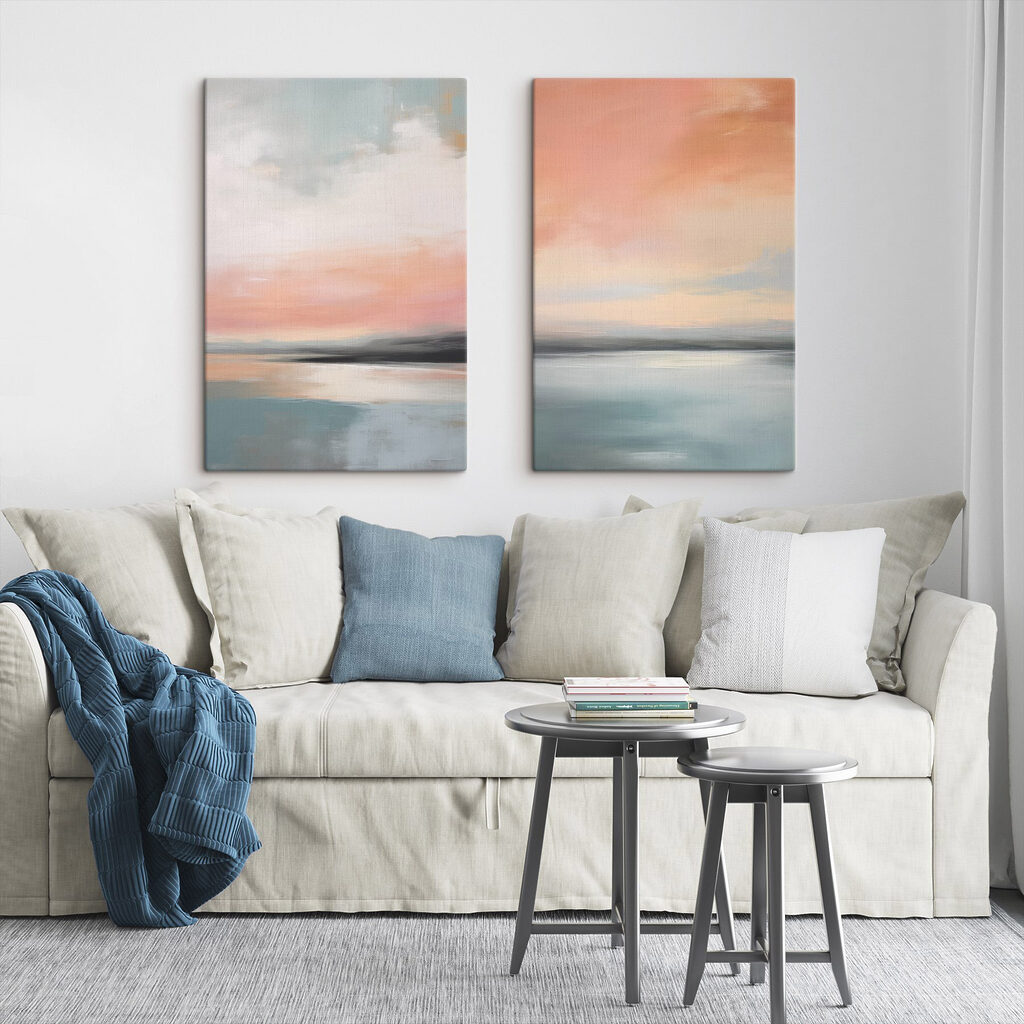 Ciel rose sur l’eau — intérieur 1