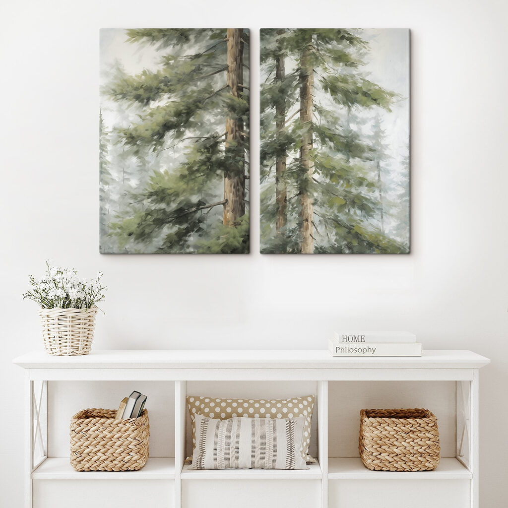 Parmi les conifères — intérieur 1