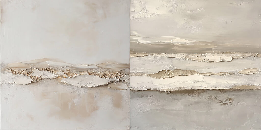 Littoral en touches pâles — motif complet