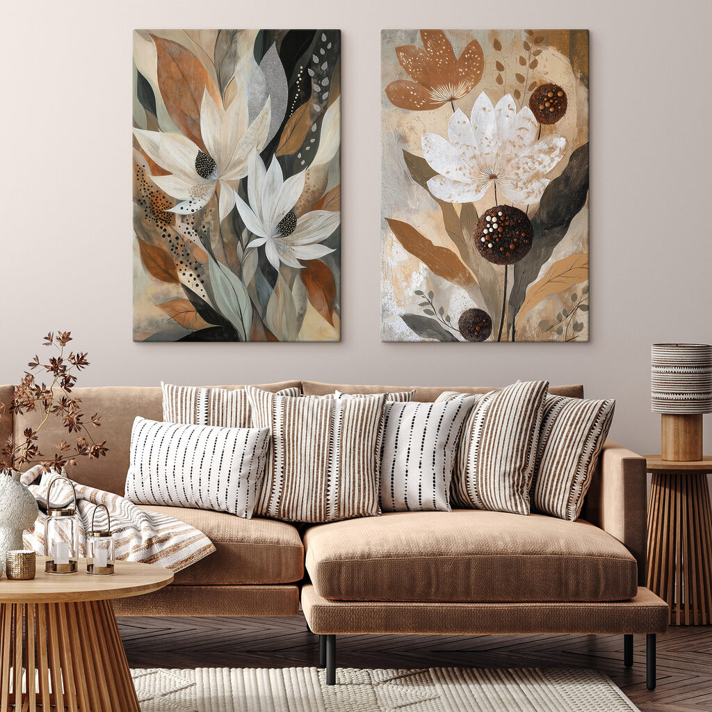Fleurs et pointillés — intérieur 1