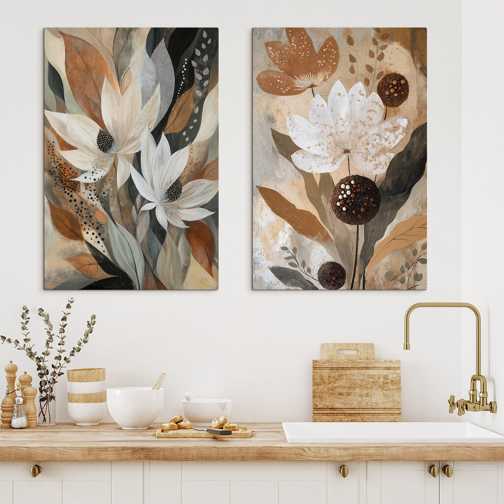 Fleurs et pointillés — intérieur 2