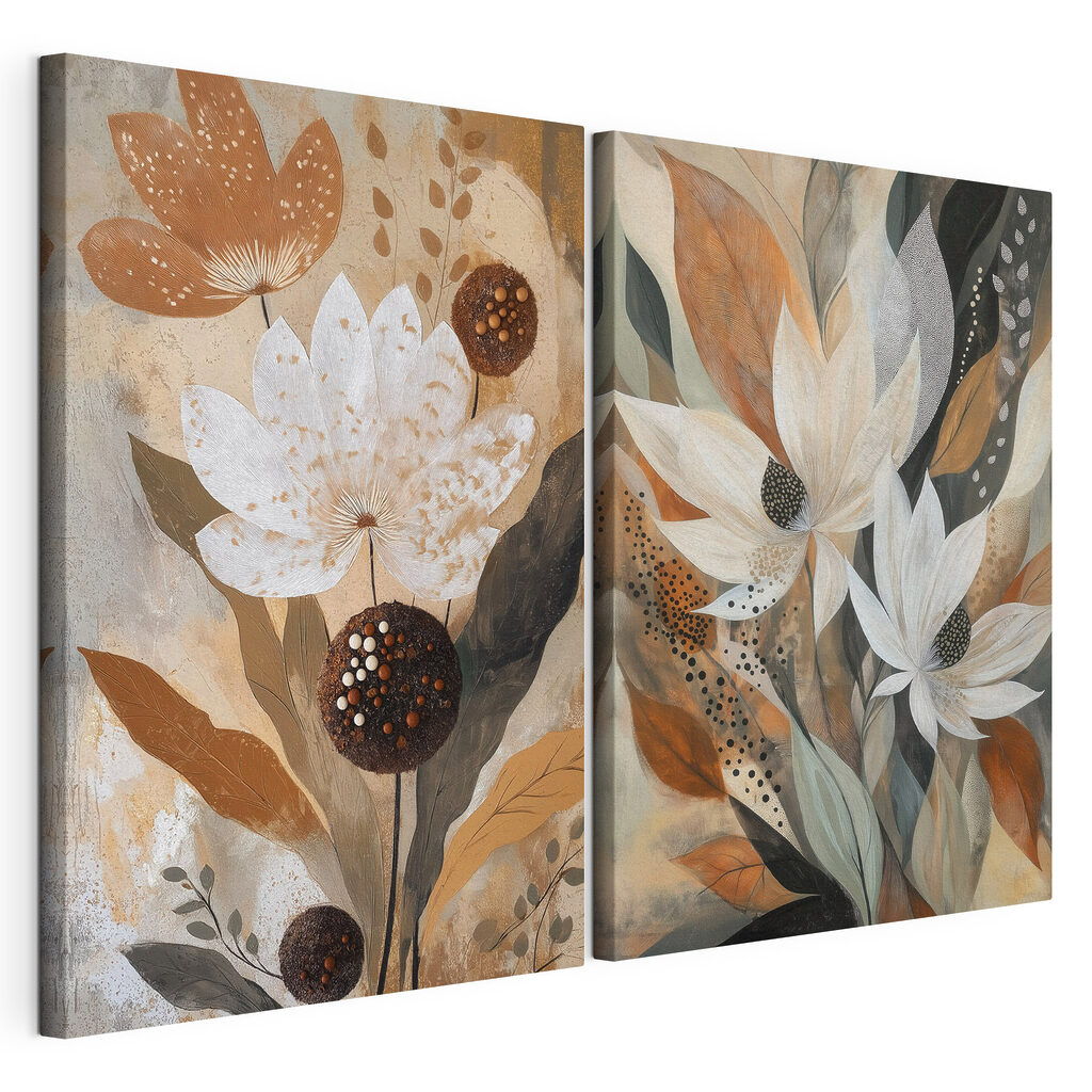Fleurs et pointillés — vue du produit