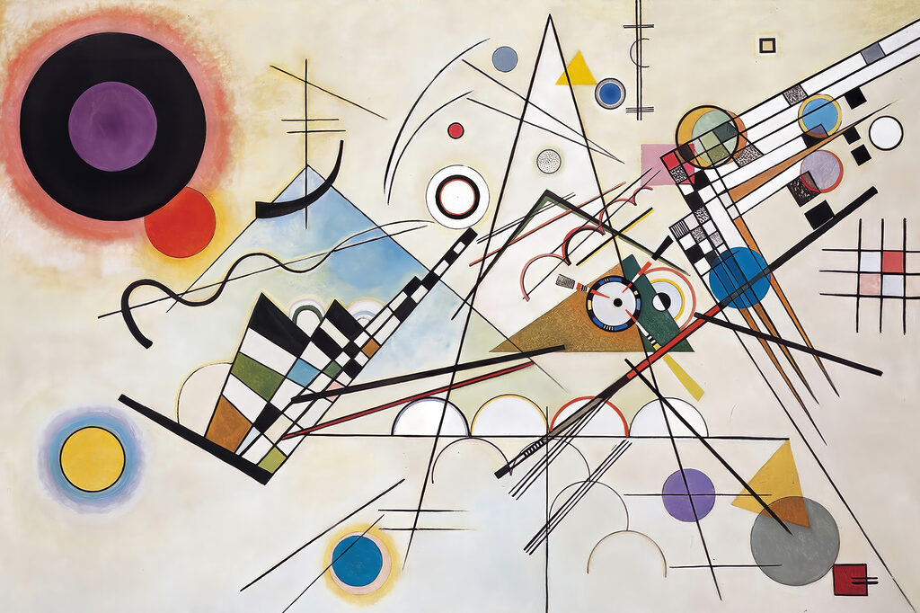 Jeu de cercles — motif complet