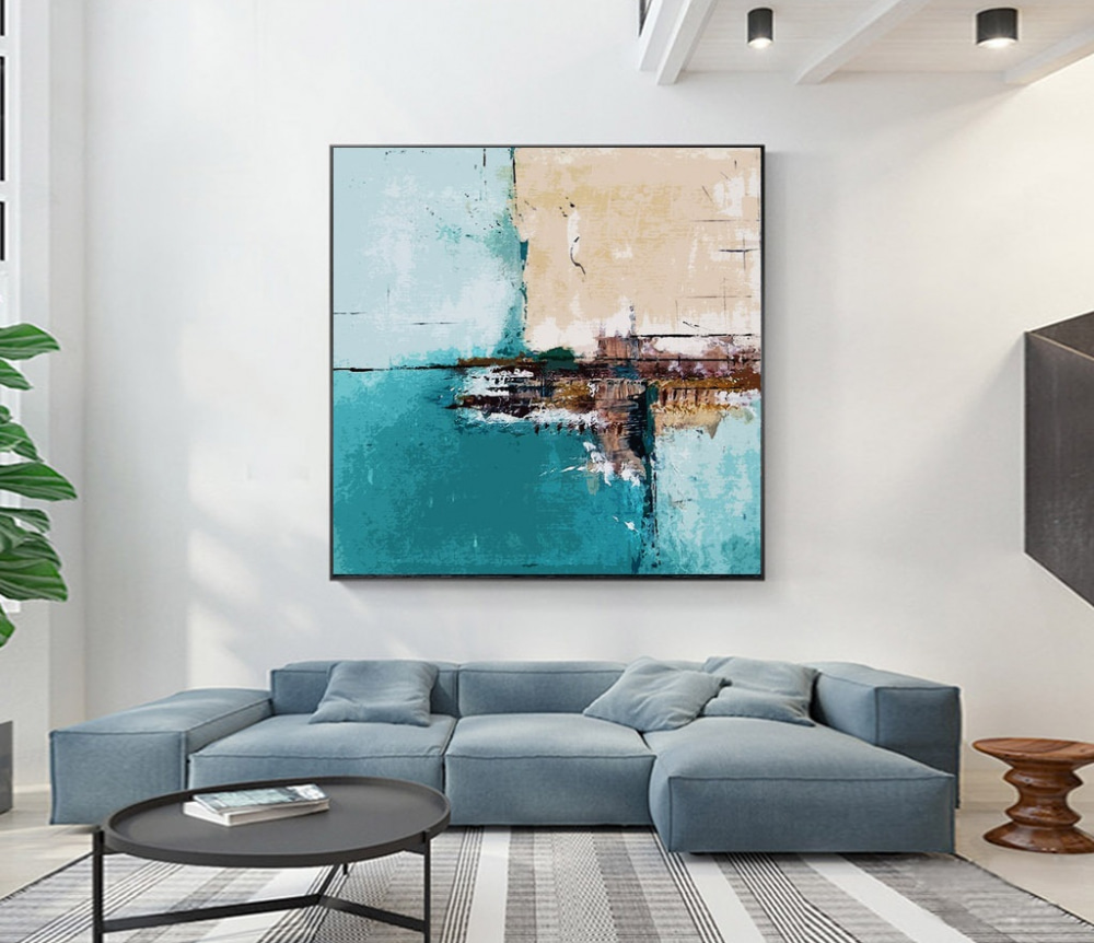 Turquoise et surfaces patinées — intérieur 1