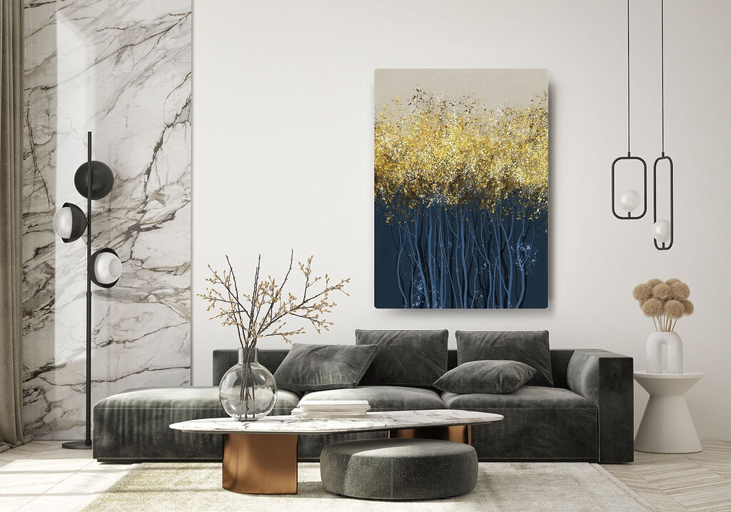 Cimes de lumière dorée — intérieur 3
