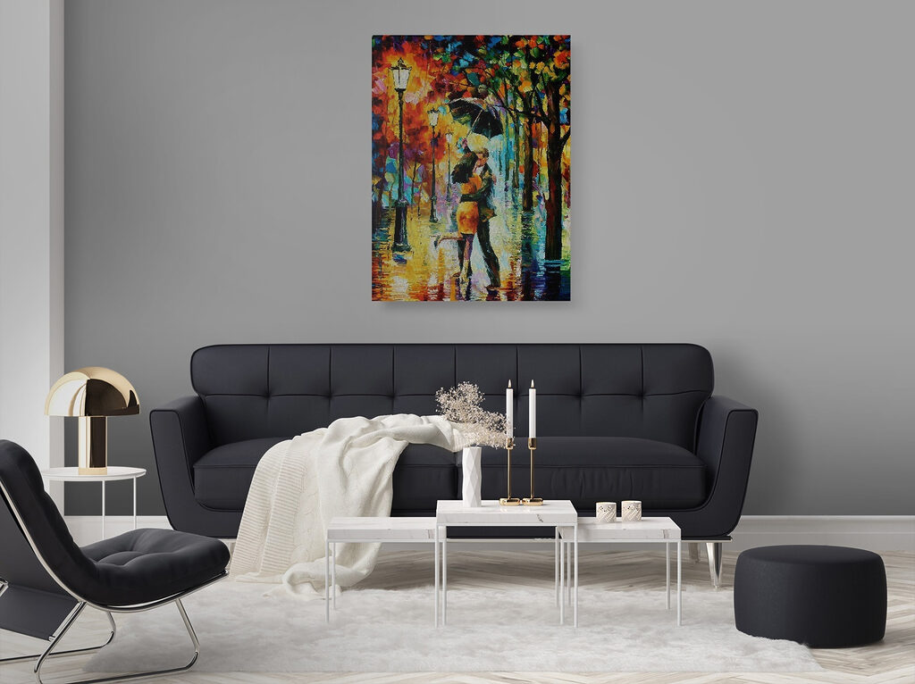Baiser sous la pluie — intérieur 2