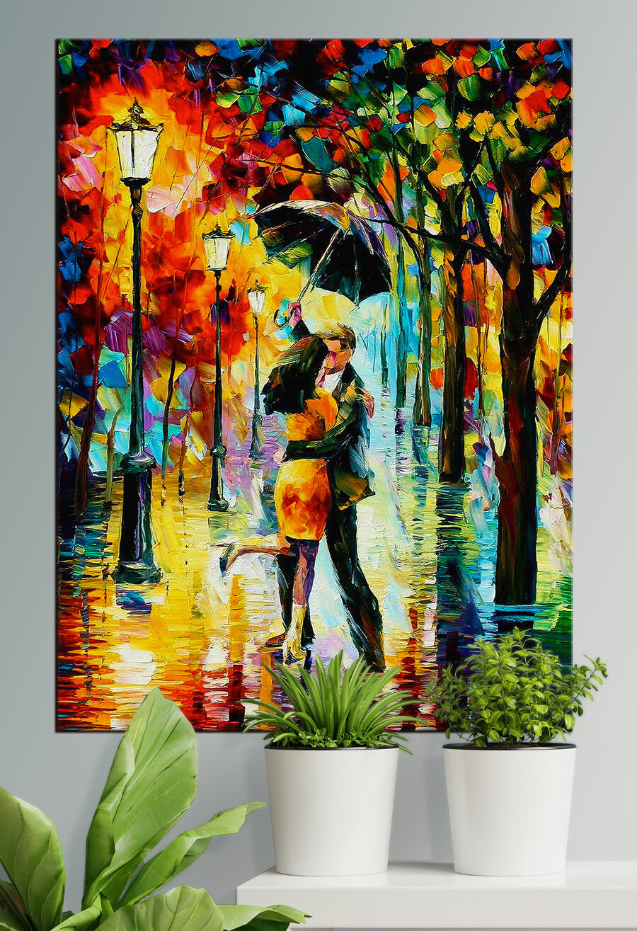 Baiser sous la pluie — intérieur 1