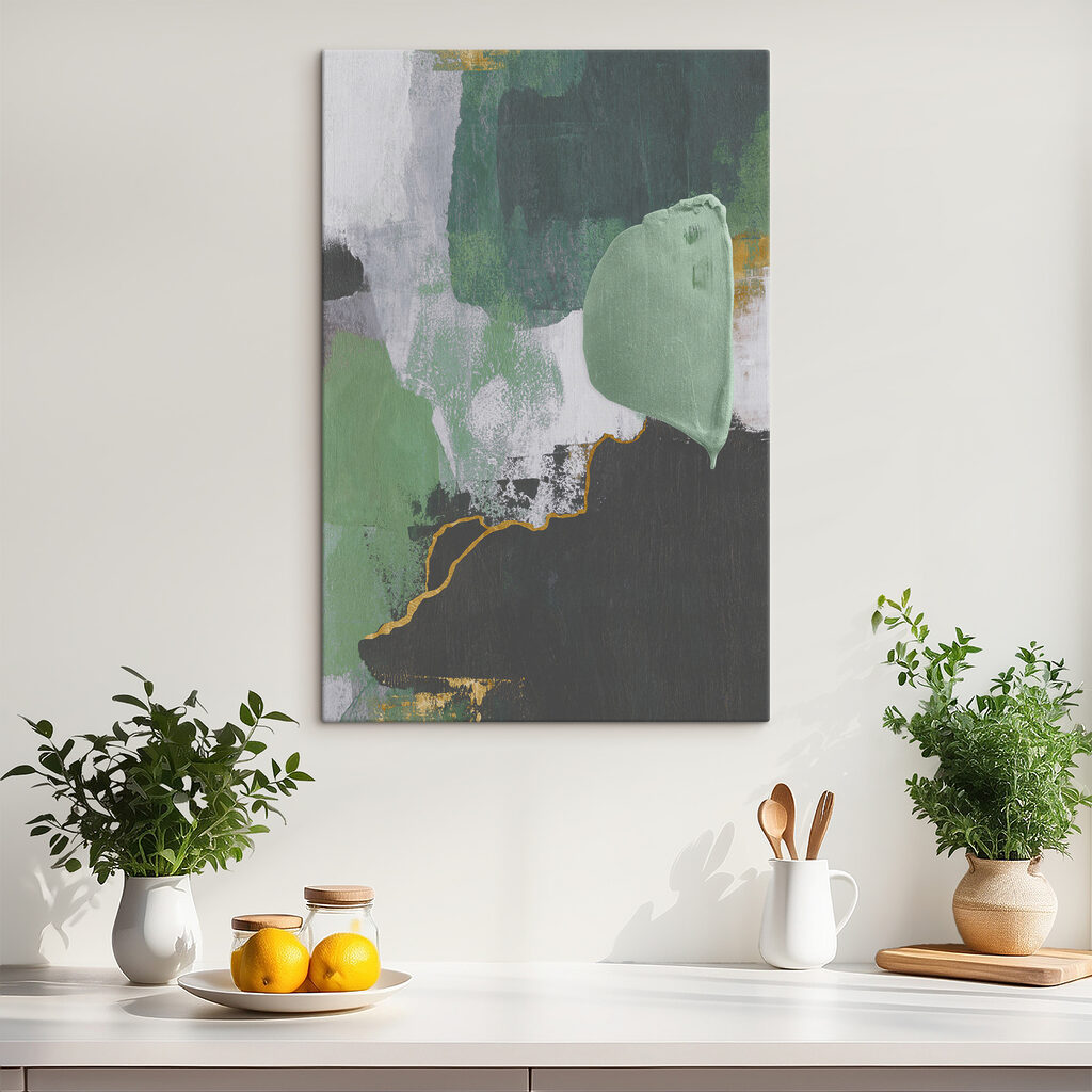 Aplats verts et or — intérieur 5