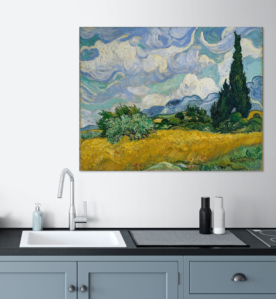 Cyprès et nuages tourbillonnants — intérieur 2