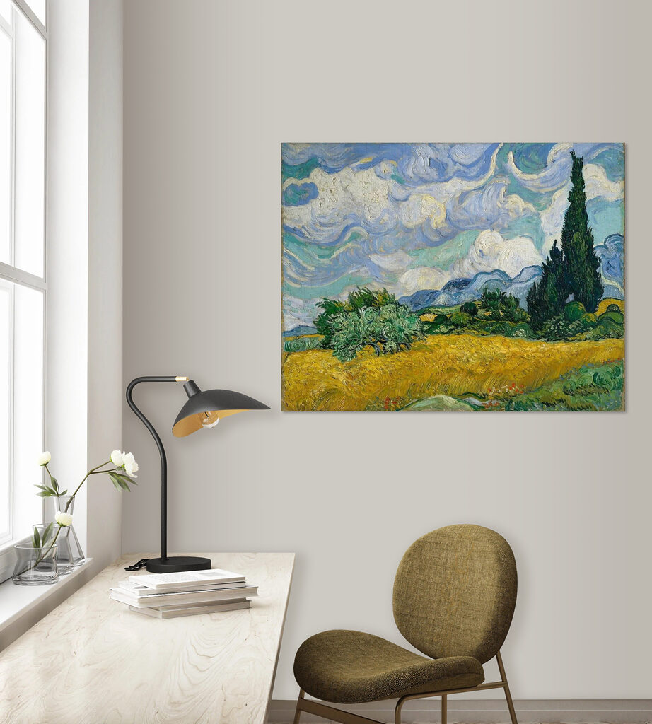 Cyprès et nuages tourbillonnants — intérieur 5