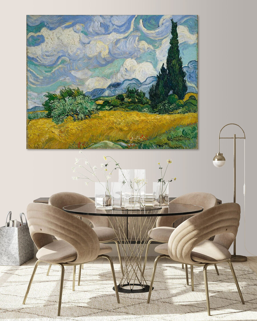 Cyprès et nuages tourbillonnants — intérieur 6