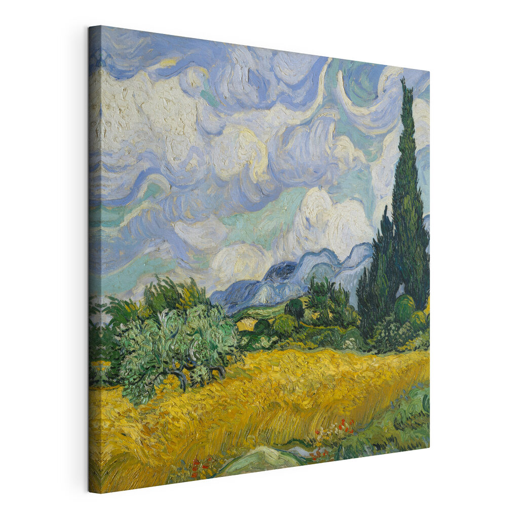 Cyprès et nuages tourbillonnants — vue du produit