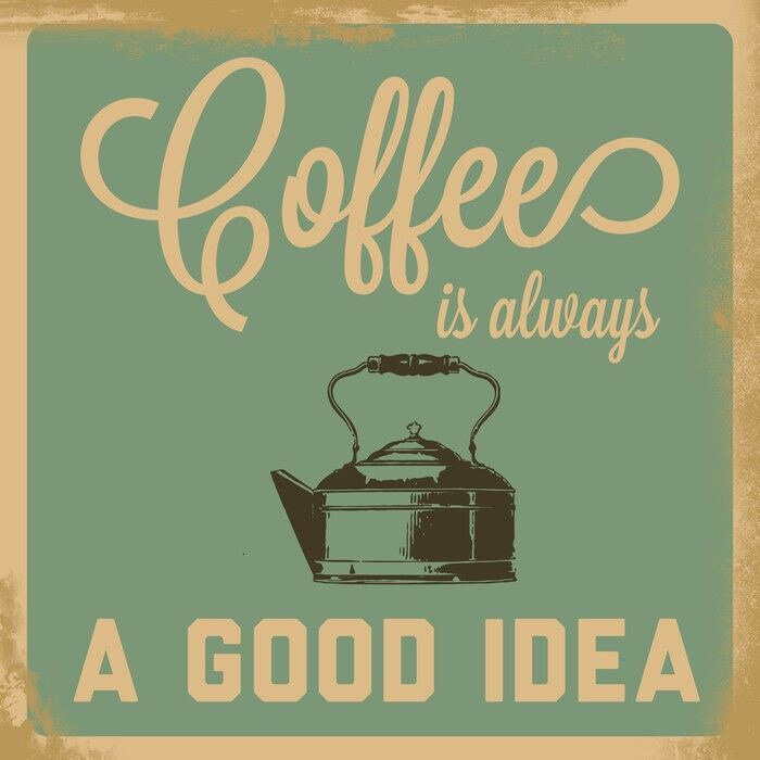 Toujours l’heure du café — motif complet