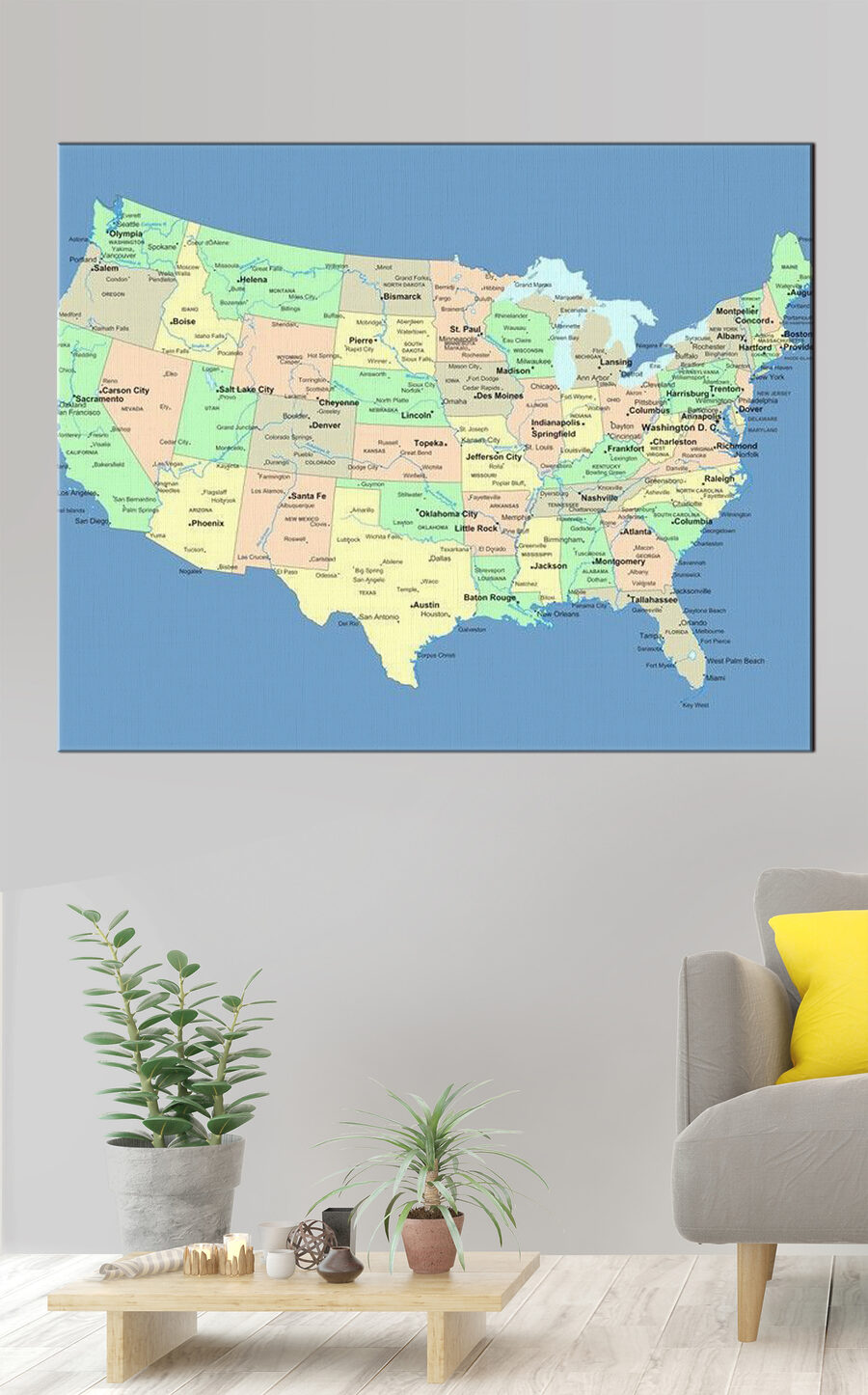 Carte des États-Unis — intérieur 3