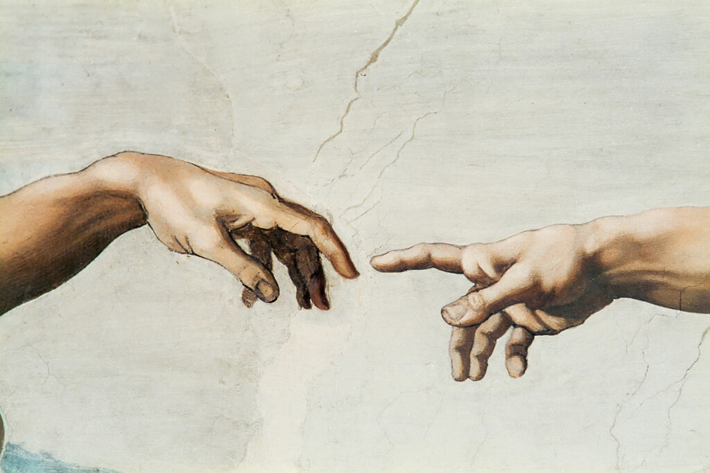 La création d’Adam — motif complet
