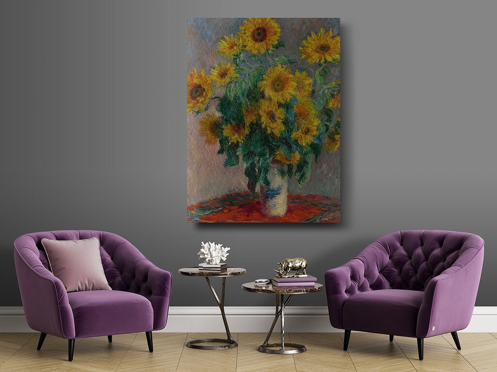 Tournesols sur la table — intérieur 2