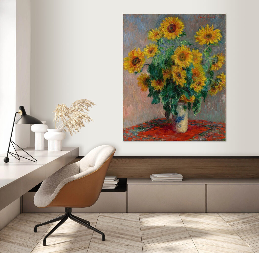 Tournesols sur la table — intérieur 4