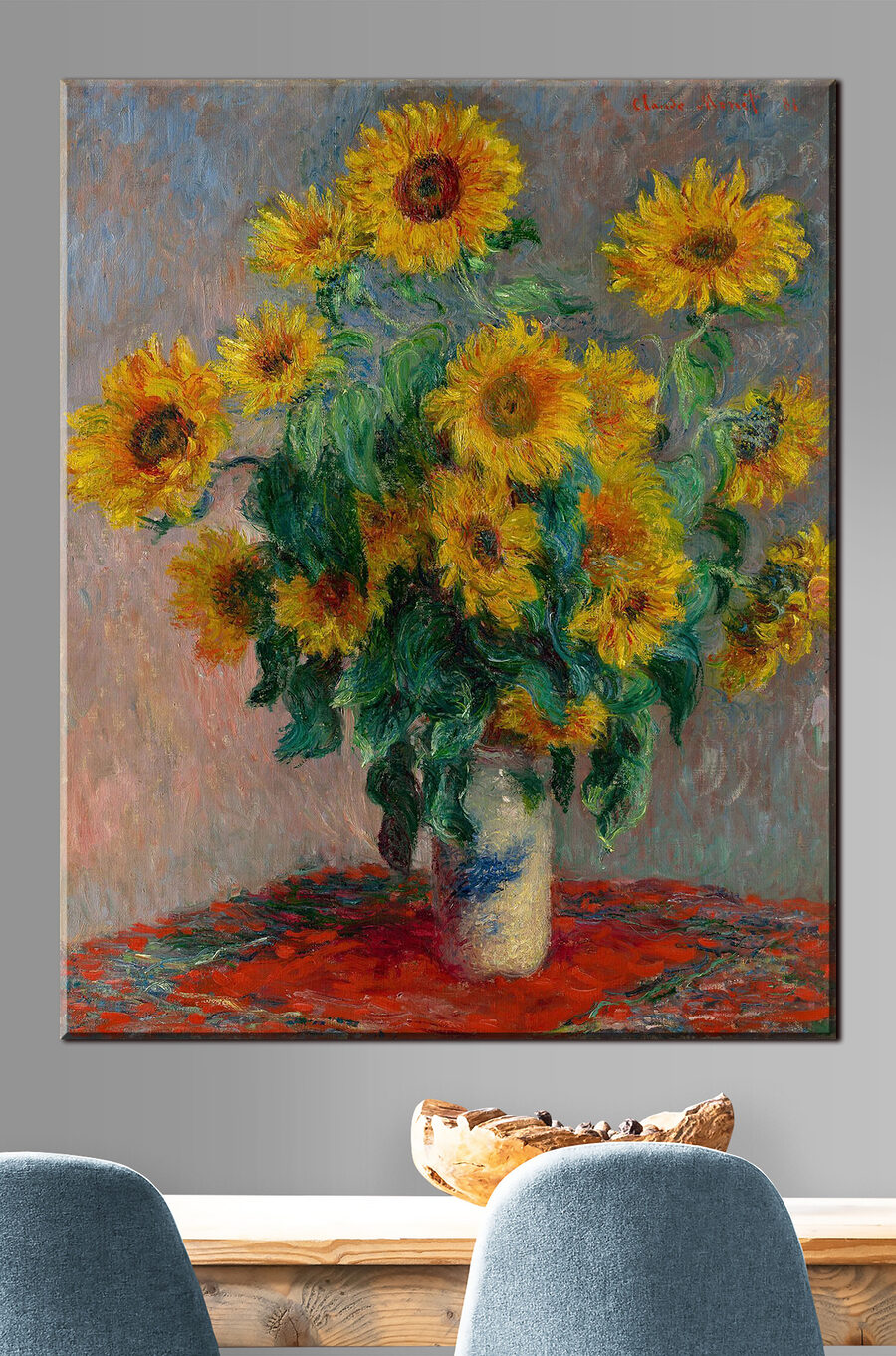 Tournesols sur la table — intérieur 1