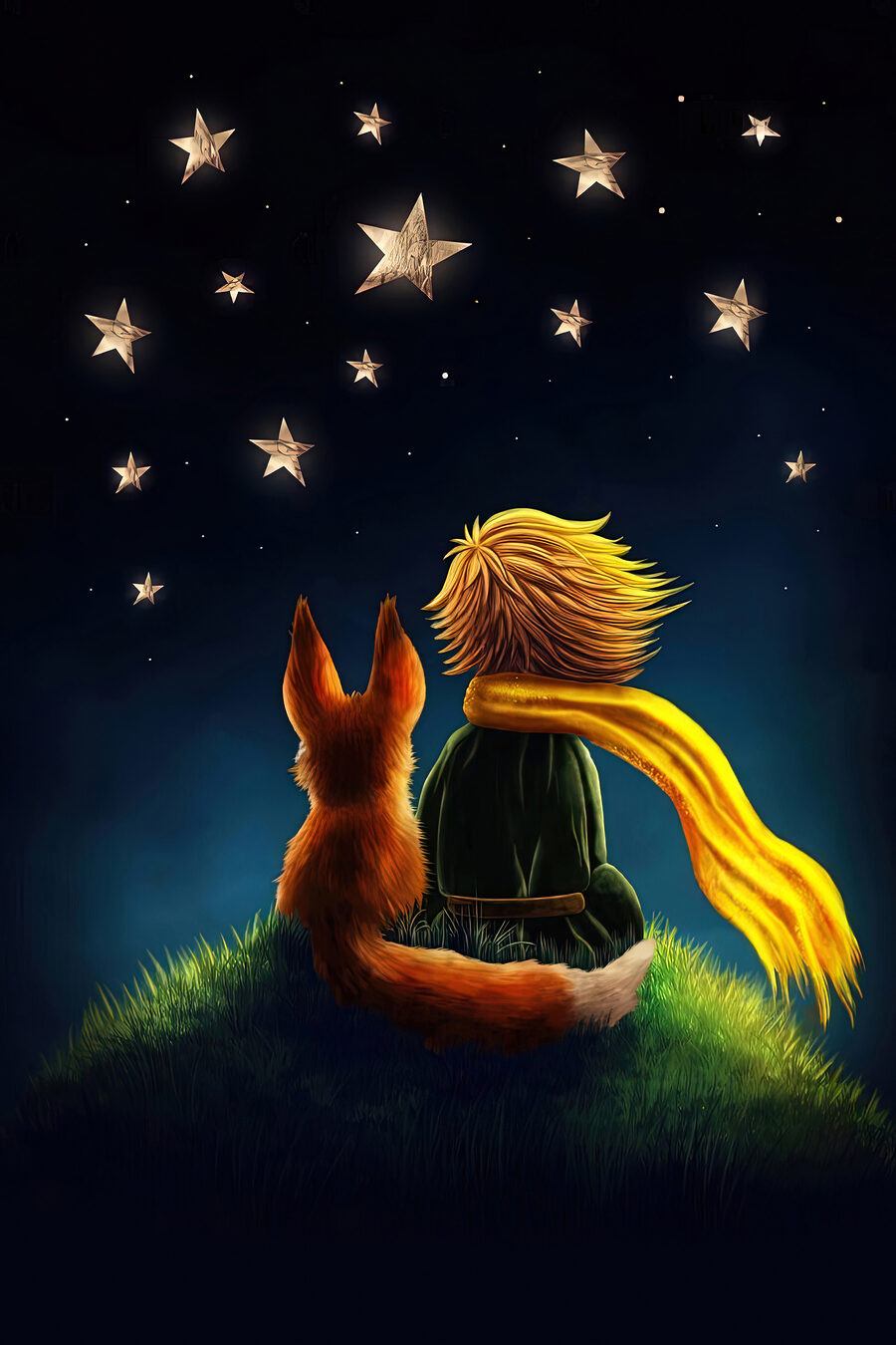 Amis sous les étoiles — motif complet