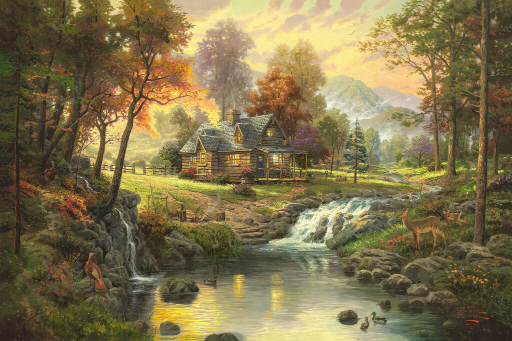 La maisonnette du ruisseau — motif complet